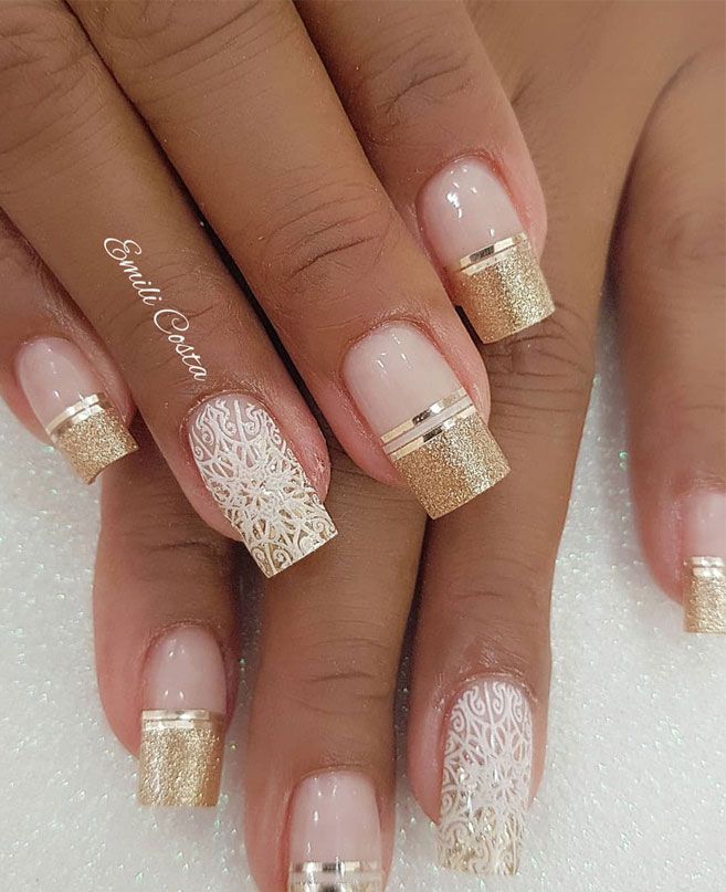 Unhas de noivas: lindas e delicadas inspiraes