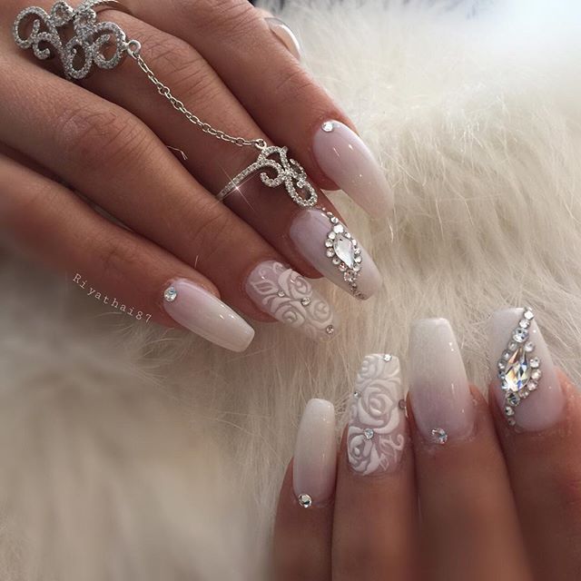 Unhas de noivas: lindas e delicadas inspiraes